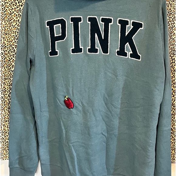 Victoria secret  green hoodie|| M - Picture 2 of 2